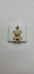 925 silver 2.00CTW Moissanite Teddy bear pendant.