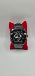 AJ vip mille style watch black on black rubber band