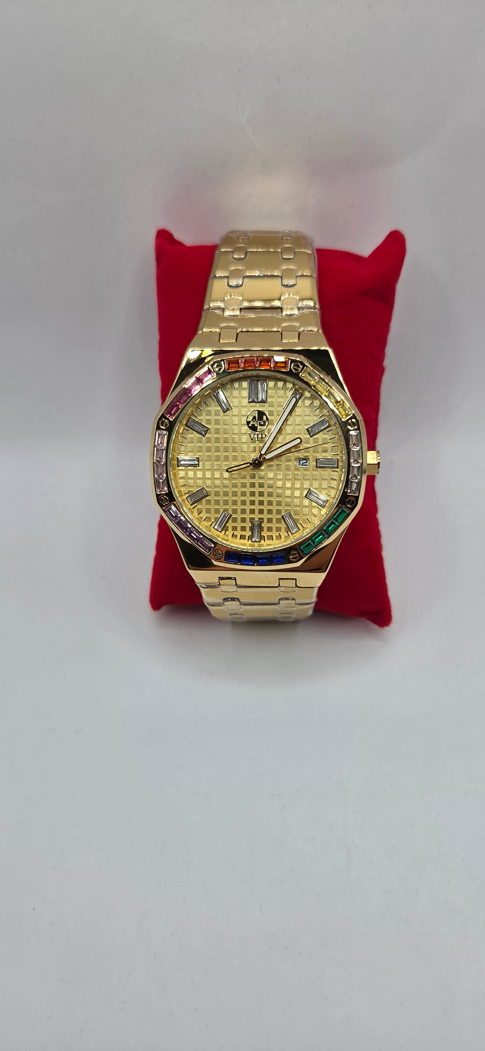 AJ VIP watch with color Crystal