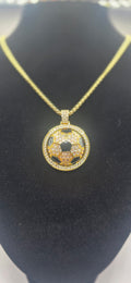 Iced outGolden spinner soccer ball