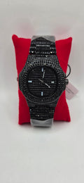 Black AJ VIP iced out watch