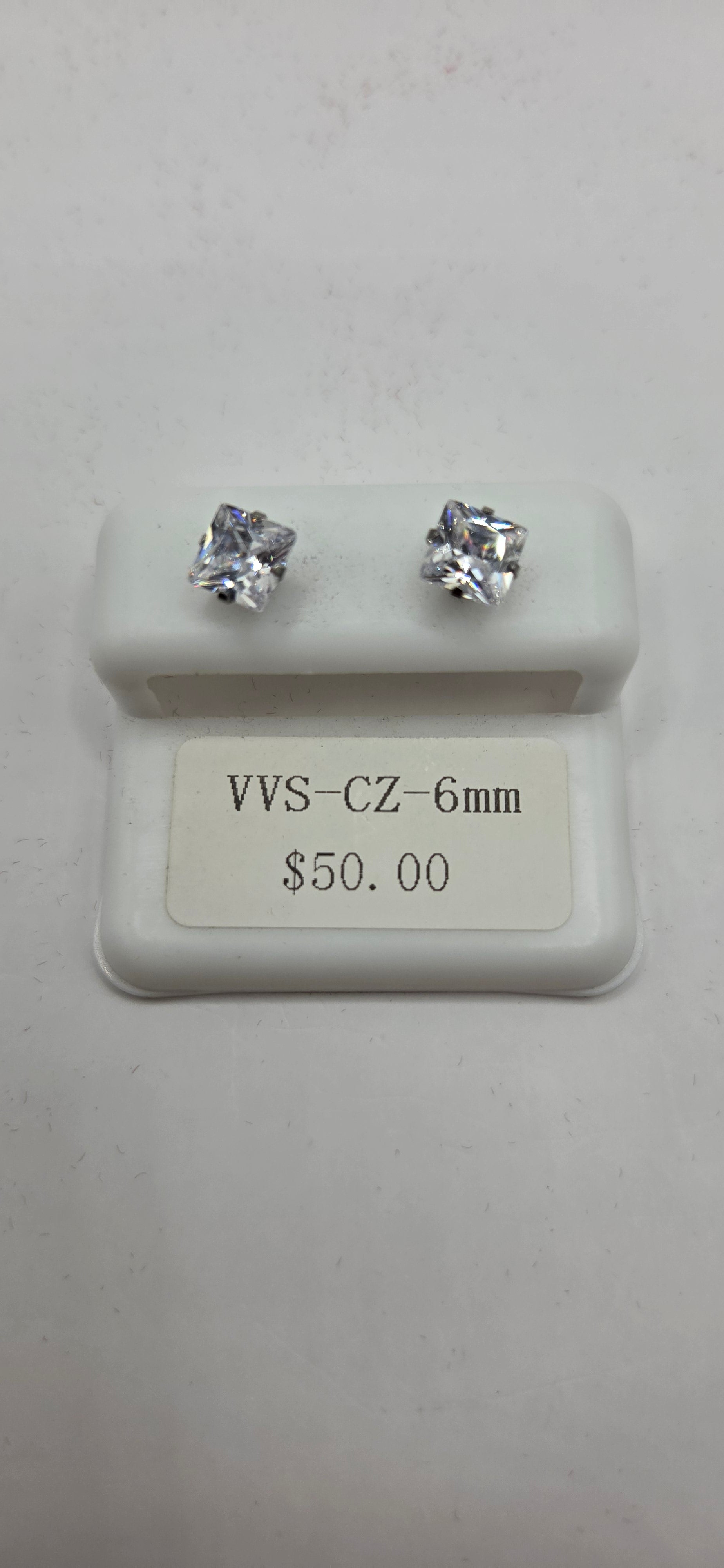 Vvs-cz 6mm earrings