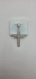 Sterling silver 1.37CTW Moissanite cross