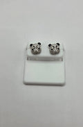 925 silver panda pushbacks 1.00 CTW Moissanite