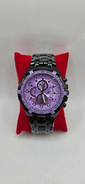 Aj black and purple time master watch.