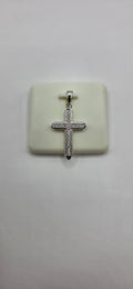 925 silver 0.50CTW Moissanite cross pendant