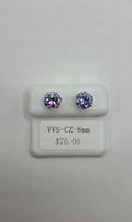 VVSCZ lavender colored earrings