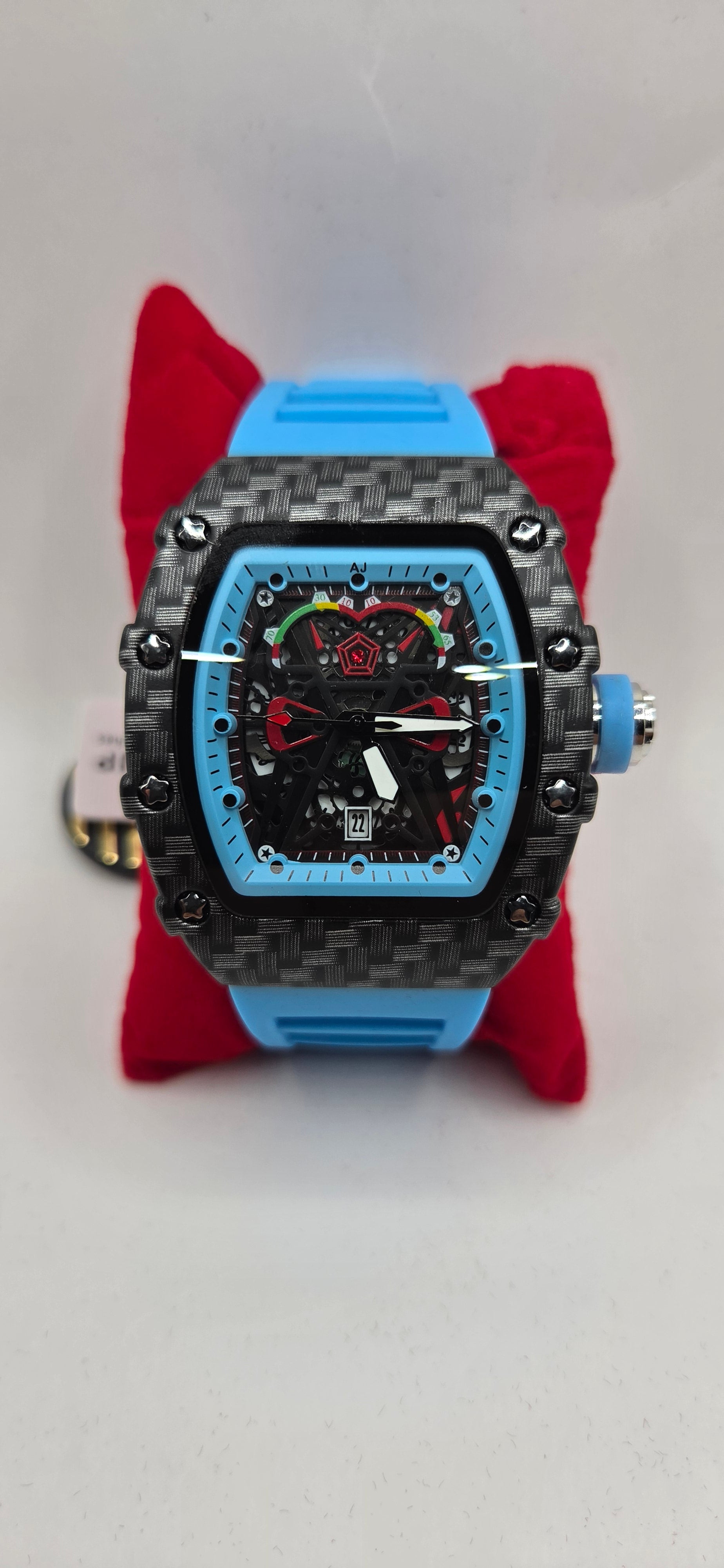 AJ Tiffany blue mille style watch