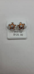 Flower VVSCZ earrings