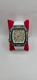 Aj iced out mille style watch