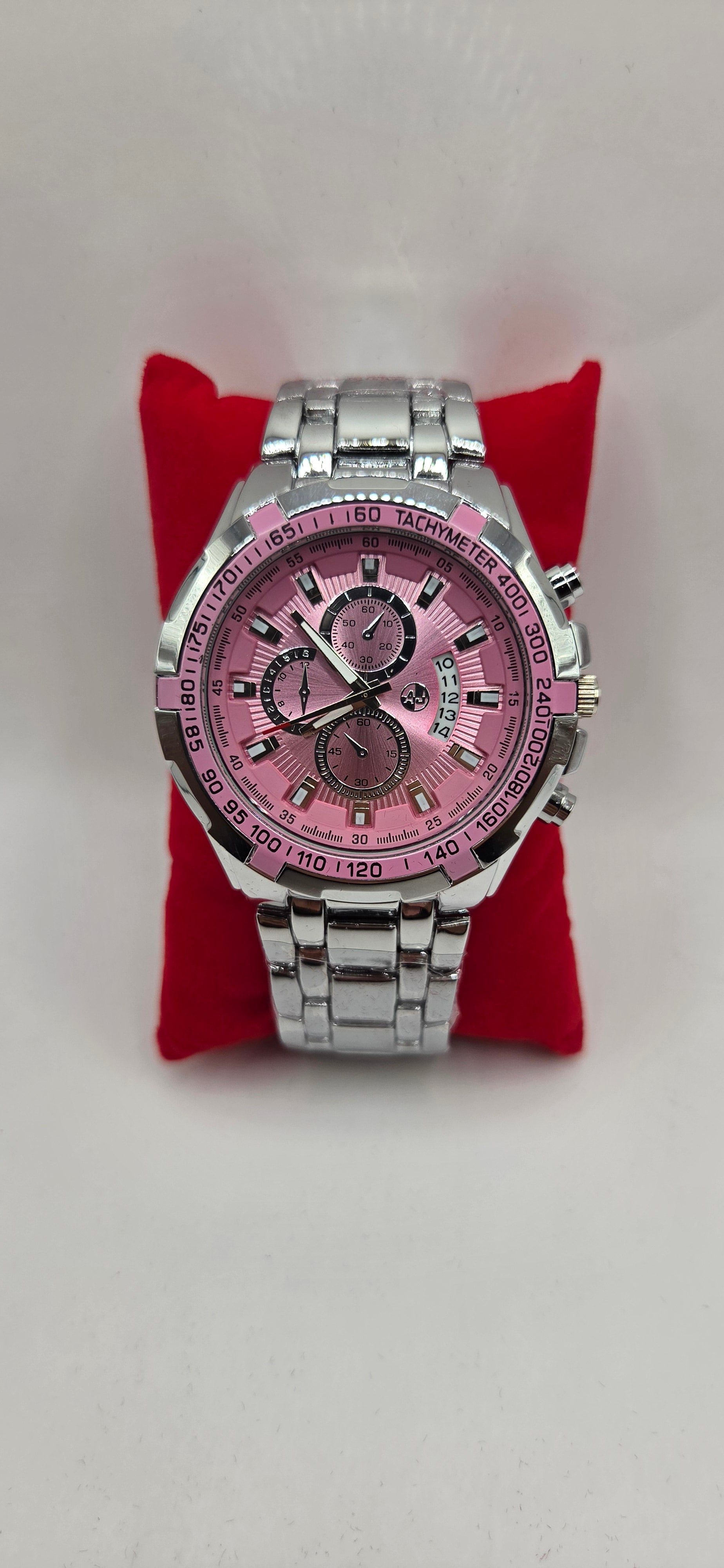 Aj Pink on silver time master.