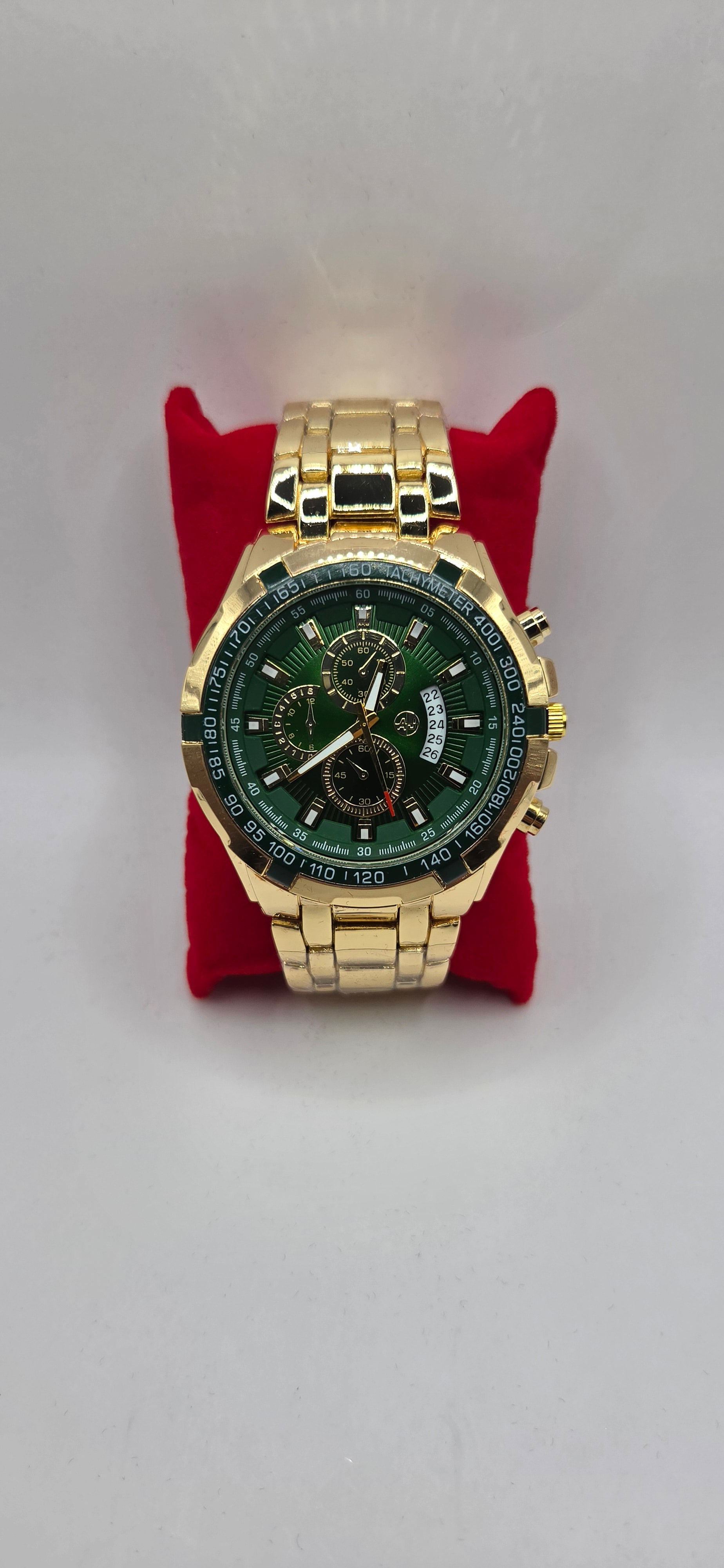 Gold and Green AJ time master.