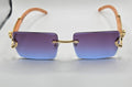 Aj blue and purple fading glasses