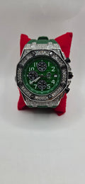 AJ green iced out chrono master