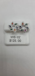 Multi color VVSCZ earrings