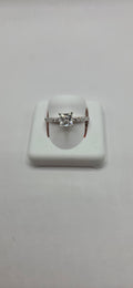 925 silver ring size 8 1.00CTW Moissanite